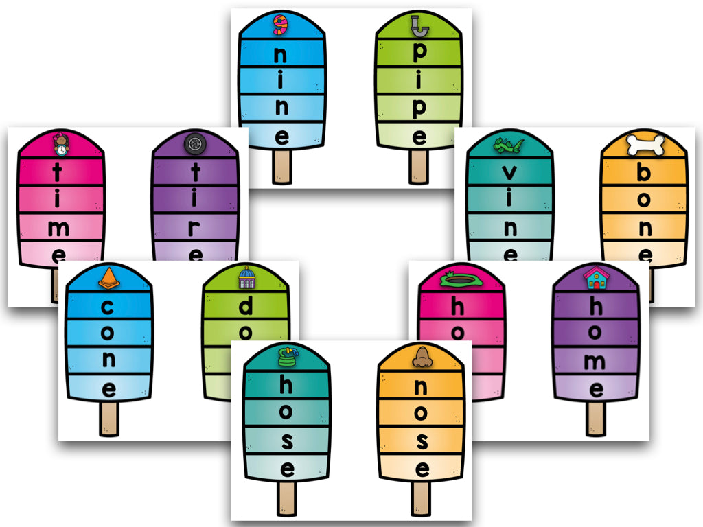 Popsicle CVC-E Words