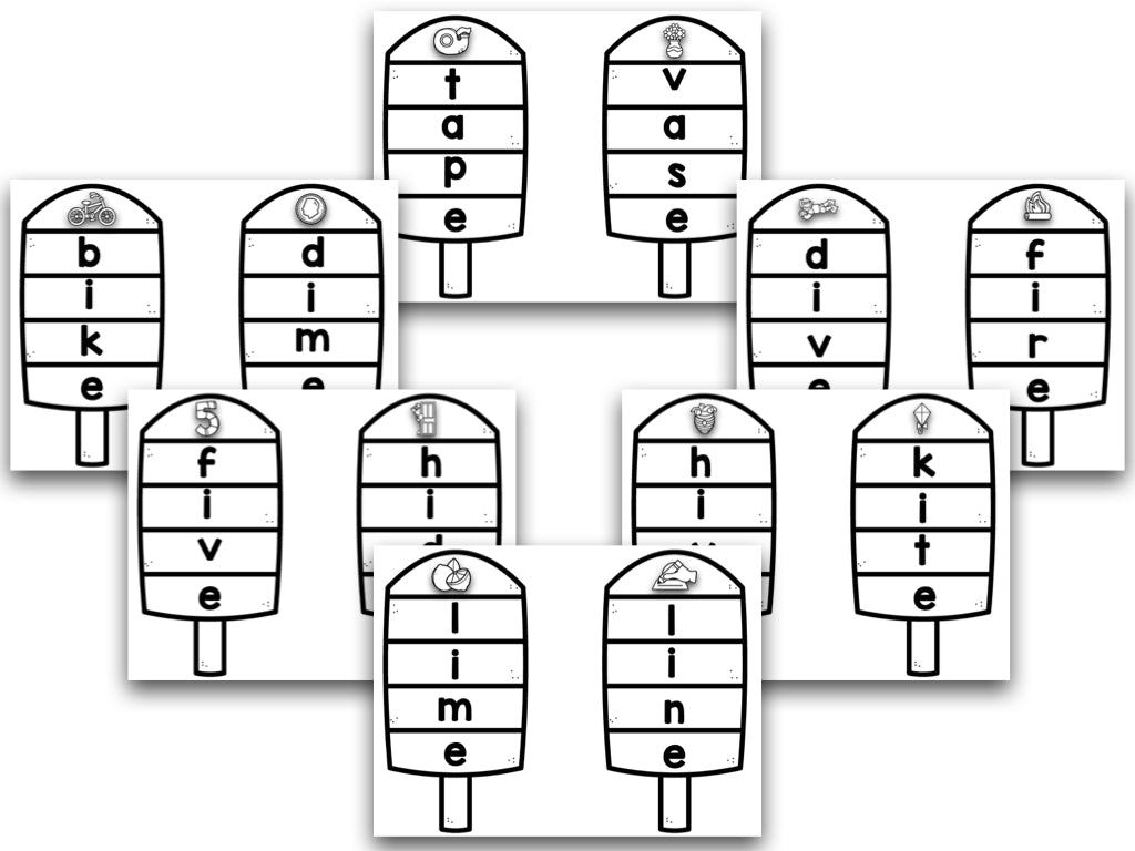 Popsicle CVC-E Words