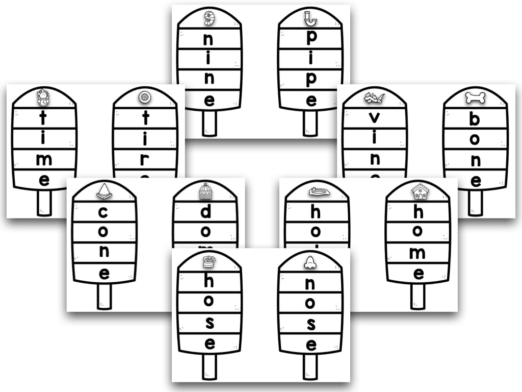 Popsicle CVC-E Words