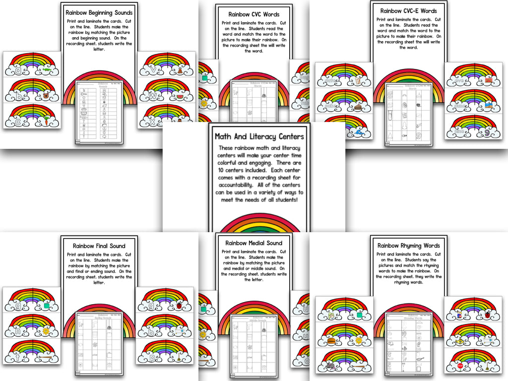 Rainbows: A Research and Writing Project PLUS Centers!