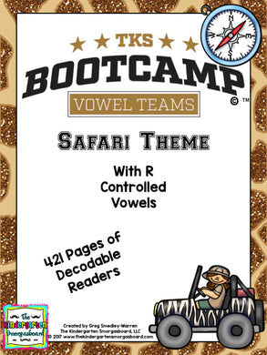 Vowel Teams Bootcamp (Safari Theme)