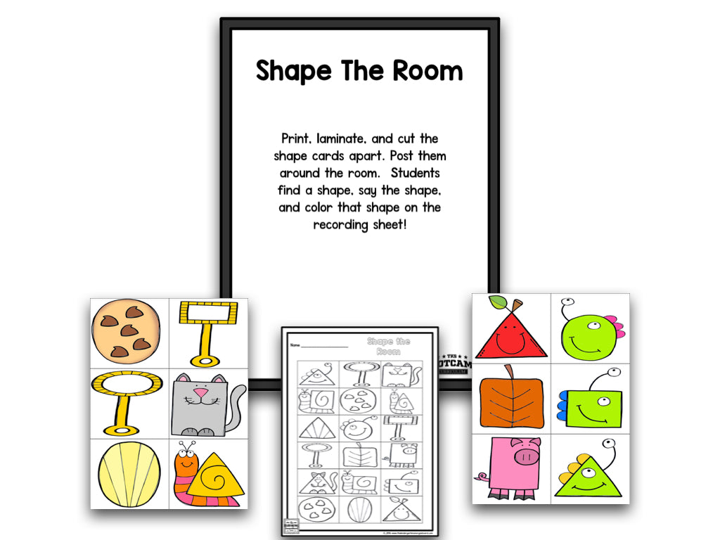Shapes Bootcamp:  A 2D and 3D Shapes Unit (No Theme)