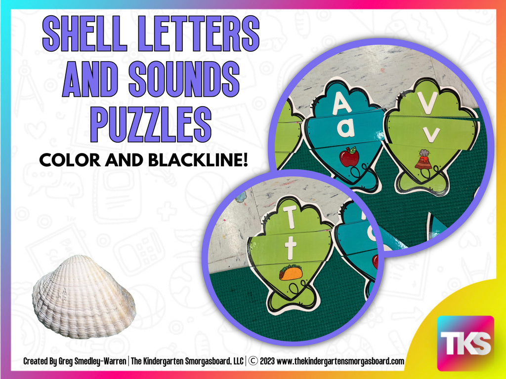 Shell Letters & Sounds – The Kindergarten Smorgasboard Online Store