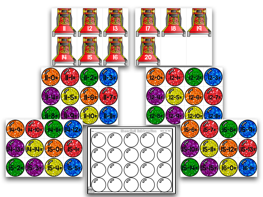 Skee-Ball Math: Addition and Subtraction to 20