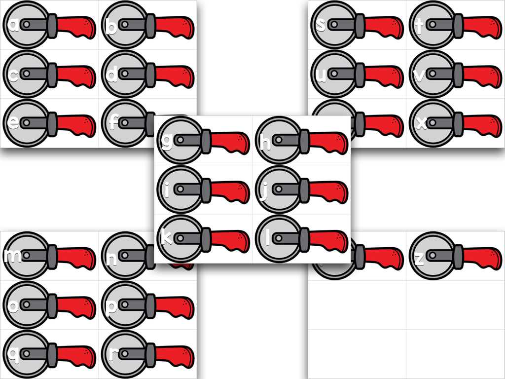 Slicin' Pizza Letters and Sounds