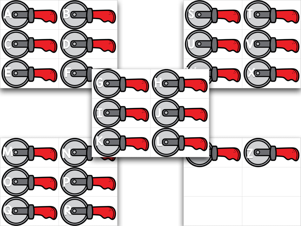 Slicin' Pizza Letters and Sounds