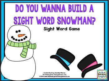 Snowman Sight Words Game