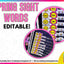 Spring Editable Sight Words