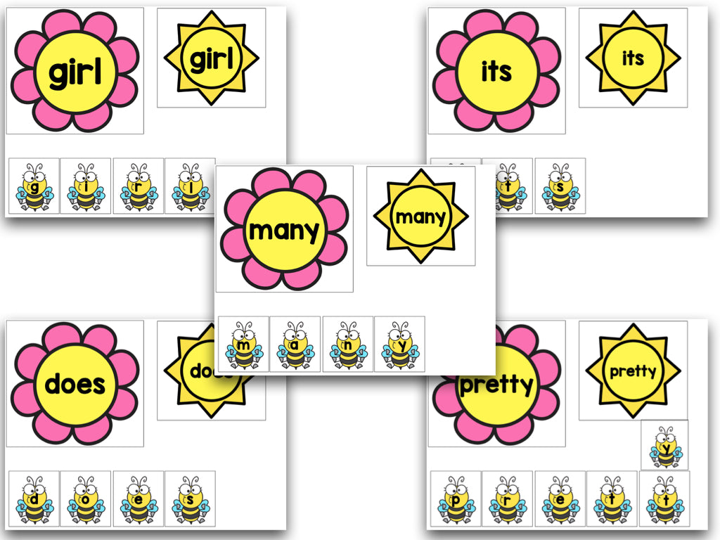 Spring Editable Sight Words