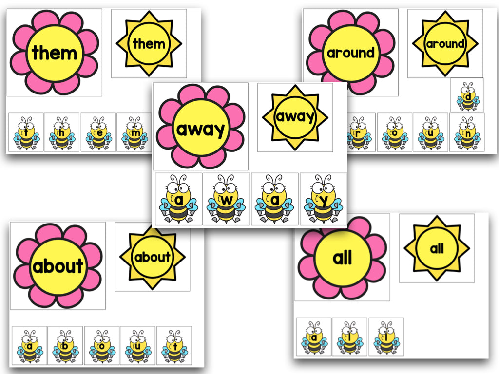 Spring Editable Sight Words