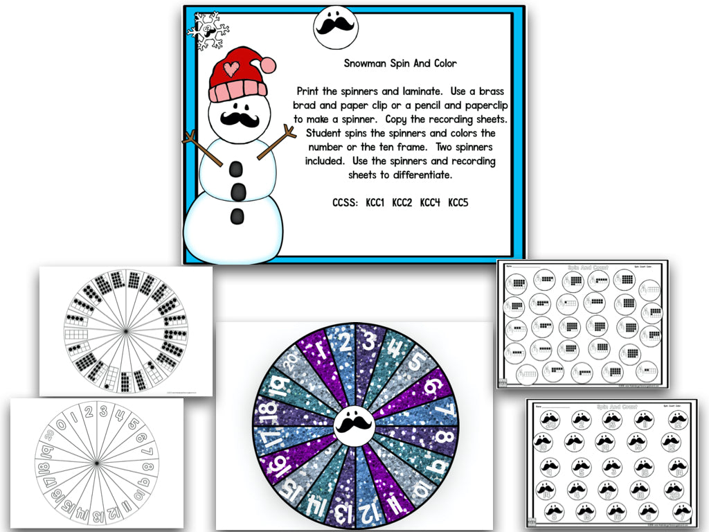 Stachin' in the Snow: Winter Math and Literacy Centers