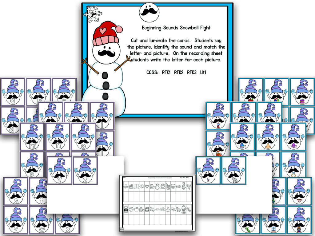 Stachin' in the Snow: Winter Math and Literacy Centers
