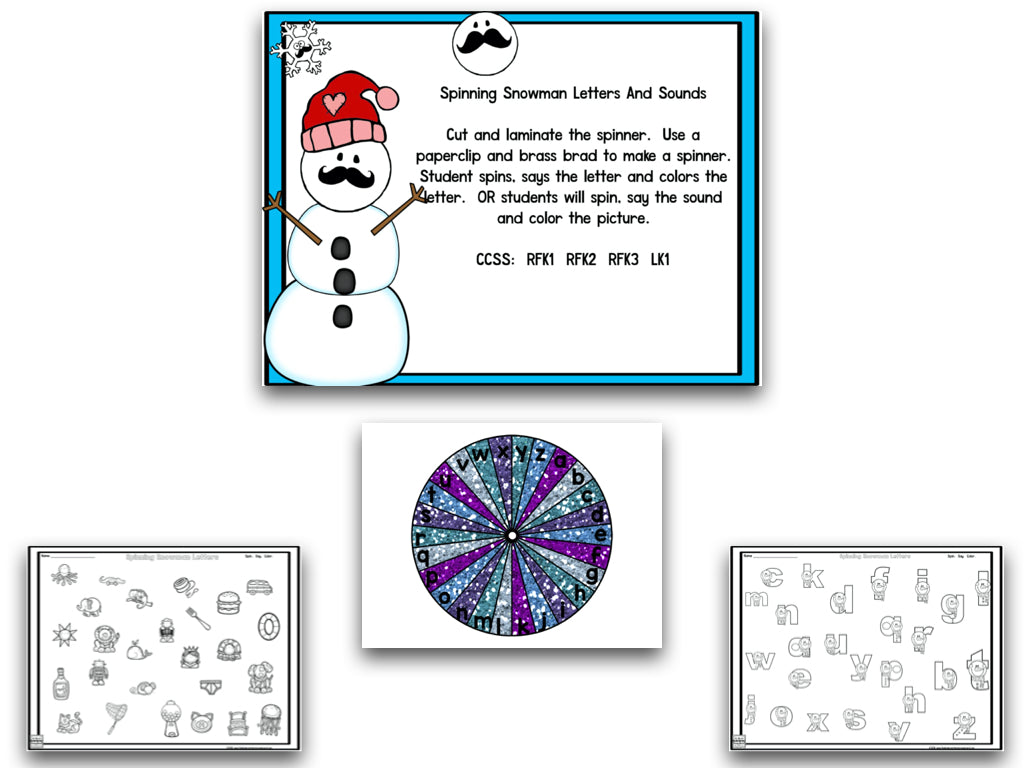 Stachin' in the Snow: Winter Math and Literacy Centers