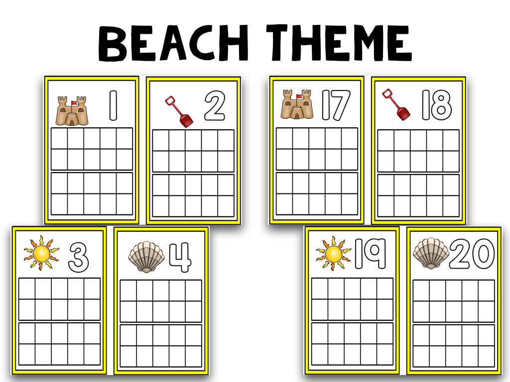 Summer Ten Frame Cards