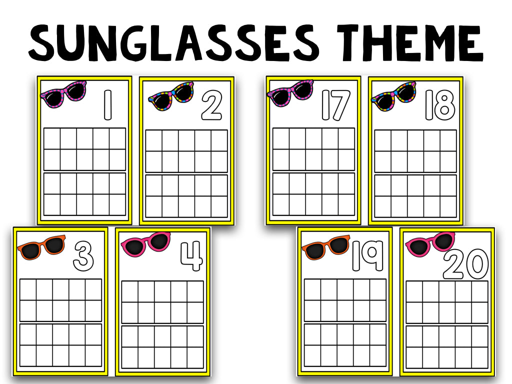 Summer Ten Frame Cards