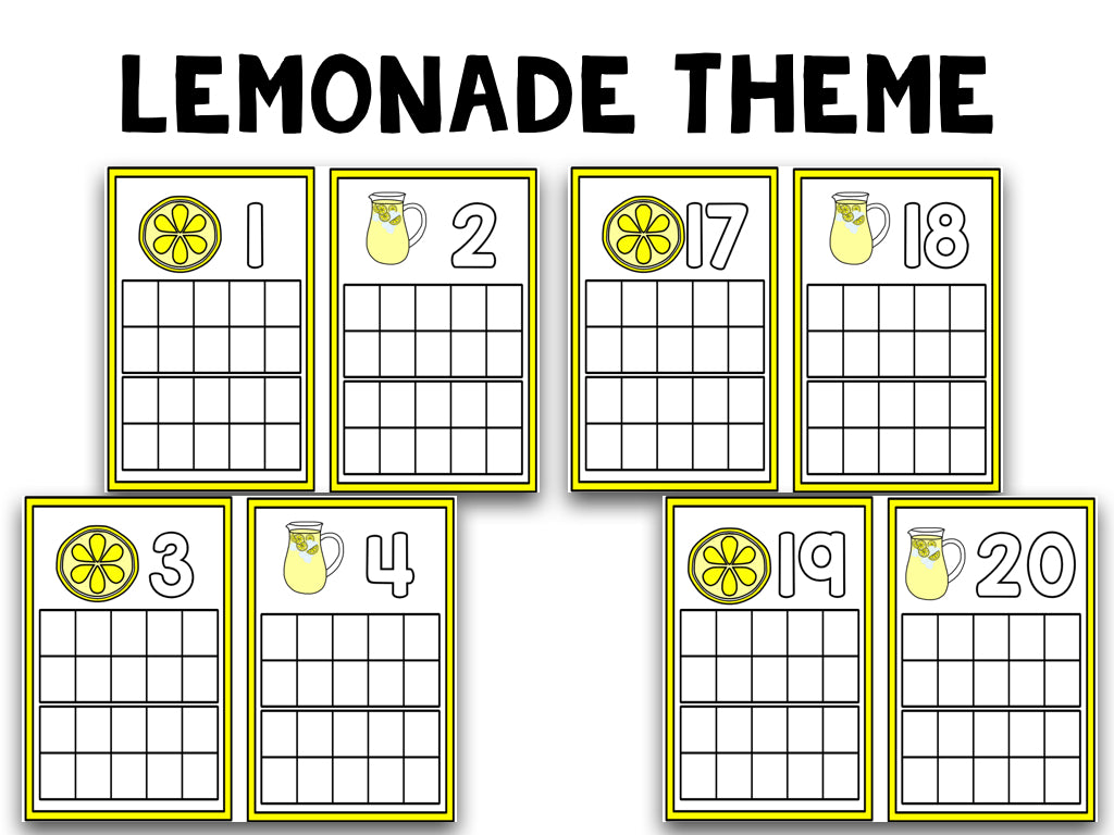 Summer Ten Frame Cards
