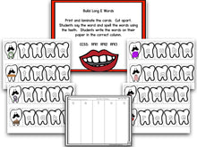 Teeth! Math and Literacy Centers