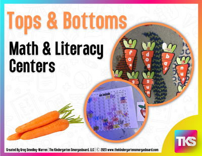 Tops and Bottoms: Carrot Math and Literacy Centers