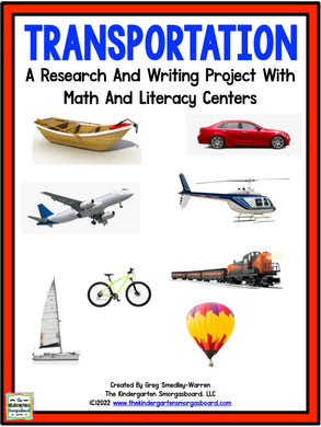 Transportation: A Research and Writing Project PLUS Centers!