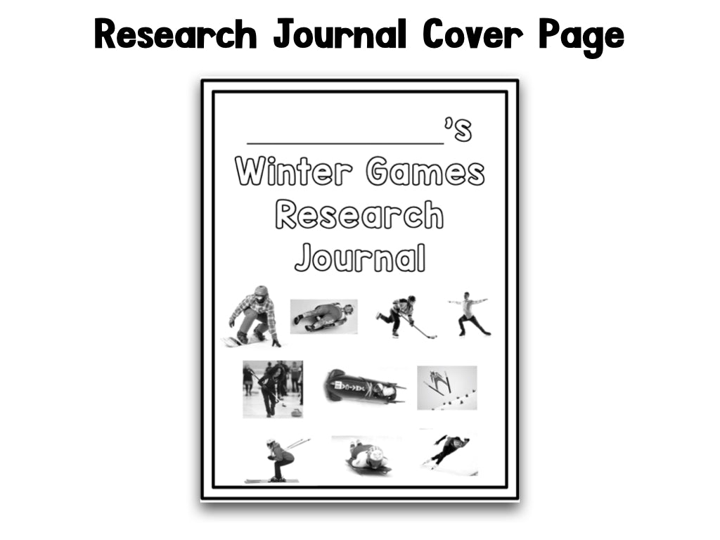 Winter Games: A Research and Writing Project PLUS Centers!