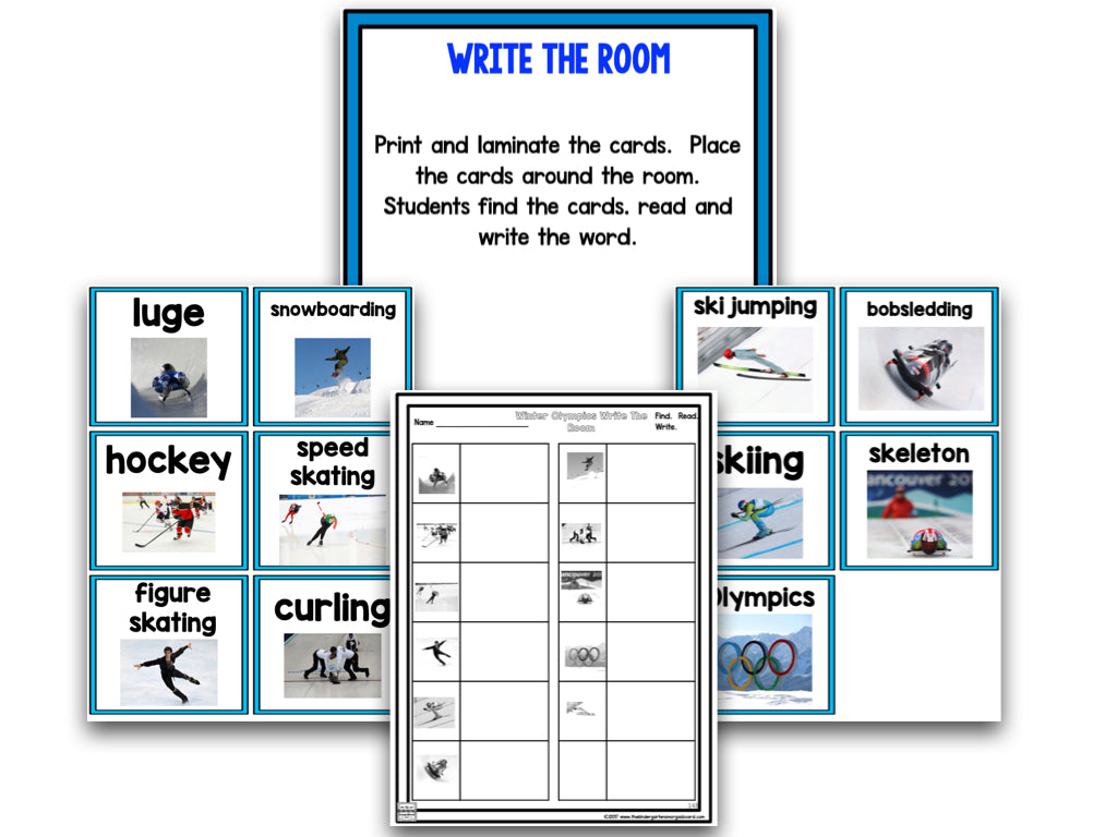 Winter Games: A Research and Writing Project PLUS Centers!