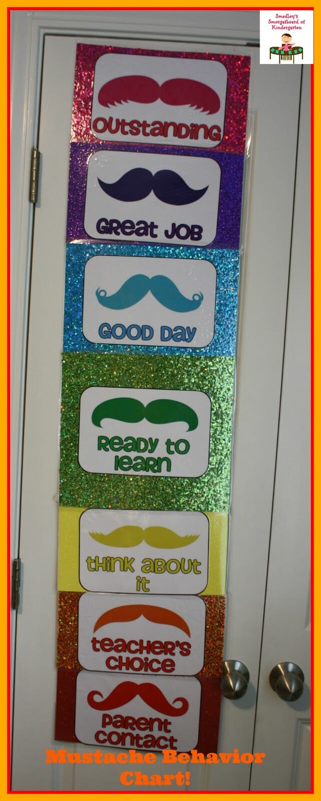 Behavior Calendar and Clip Chart: I Mustache You About Your Behavior