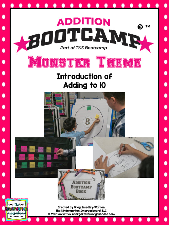 Addition Bootcamp: Adding to 10 (Monster Theme)