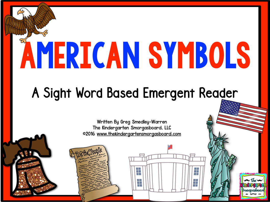 American Symbols Emergent Reader