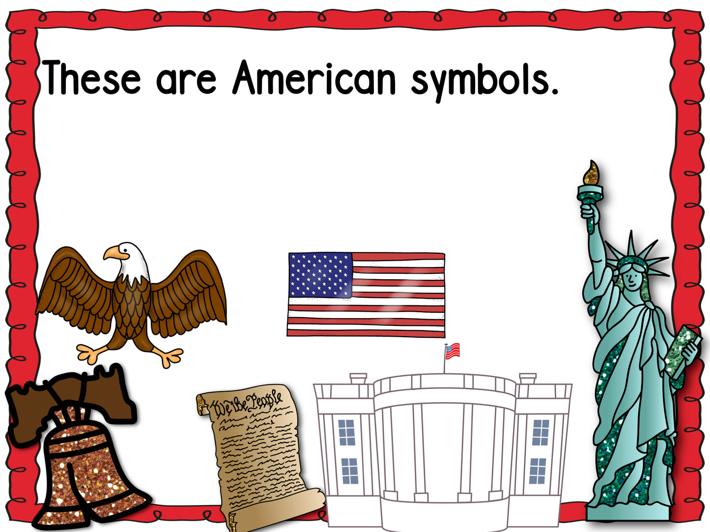 American Symbols Emergent Reader