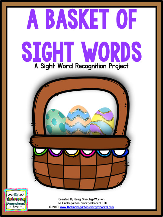 Basket of Sight Words Editable Project