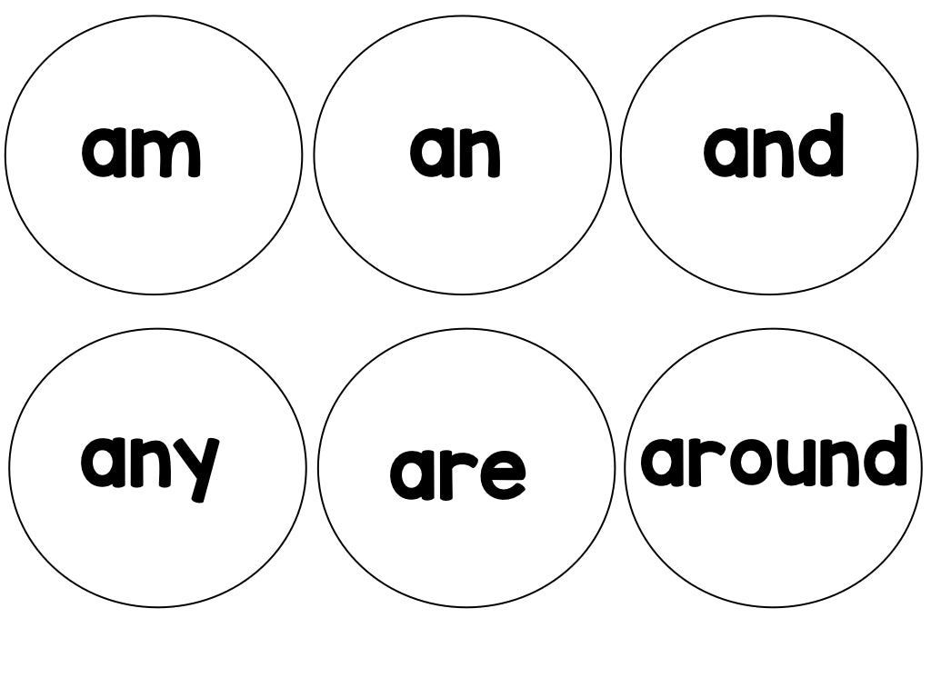 Build a Snowman Editable Sight Words Project