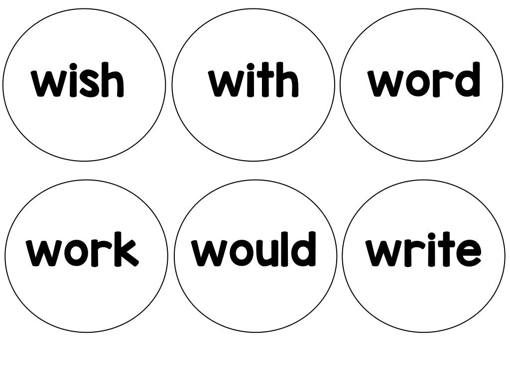 Build a Snowman Editable Sight Words Project