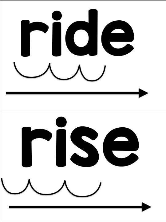 CVC-E Word Blending Cards