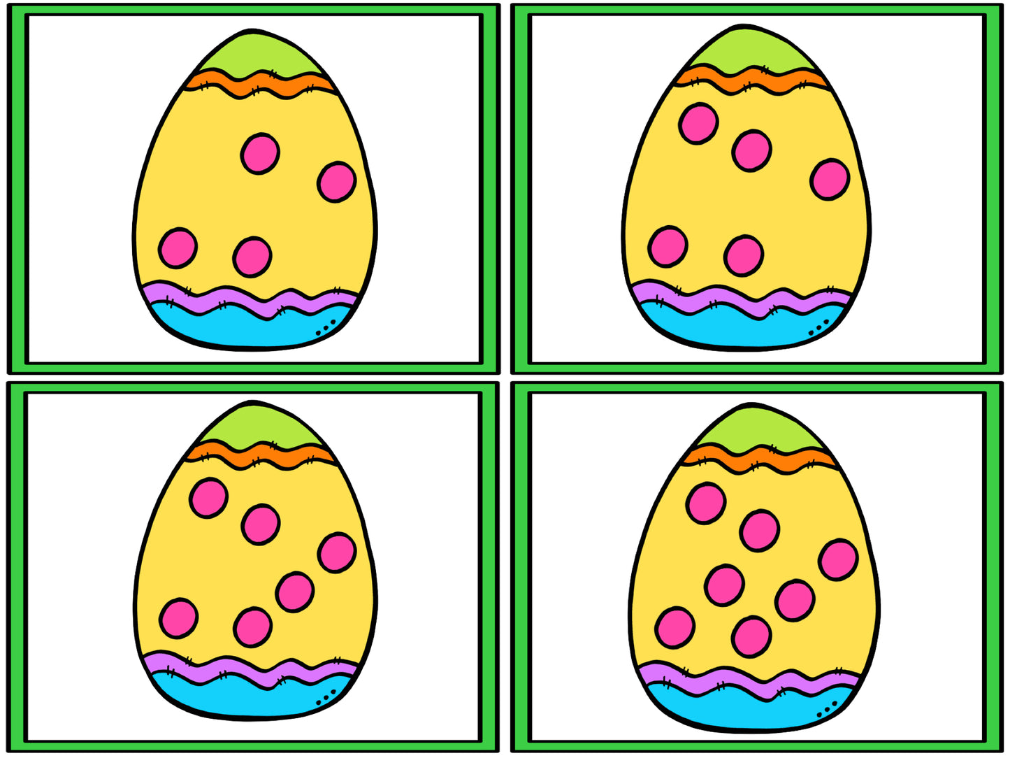 Easter Subitizing Cards