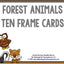Forest Animal Ten Frame Cards
