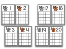 Forest Animal Ten Frame Cards
