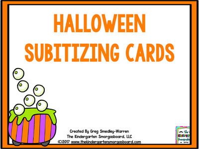 Halloween Subitizing Cards