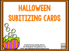Halloween Subitizing Cards