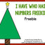 I Have, Who Has? Christmas Numbers FREEBIE!