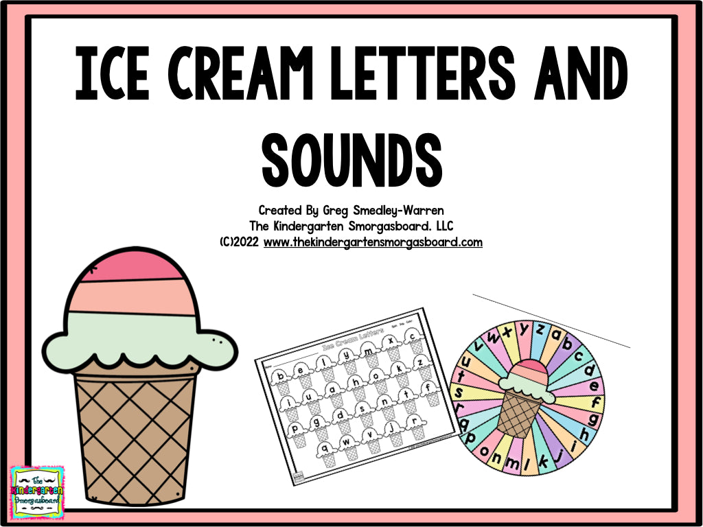 Ice Cream Letters & Sounds