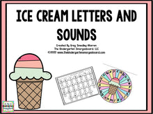 Ice Cream Letters & Sounds