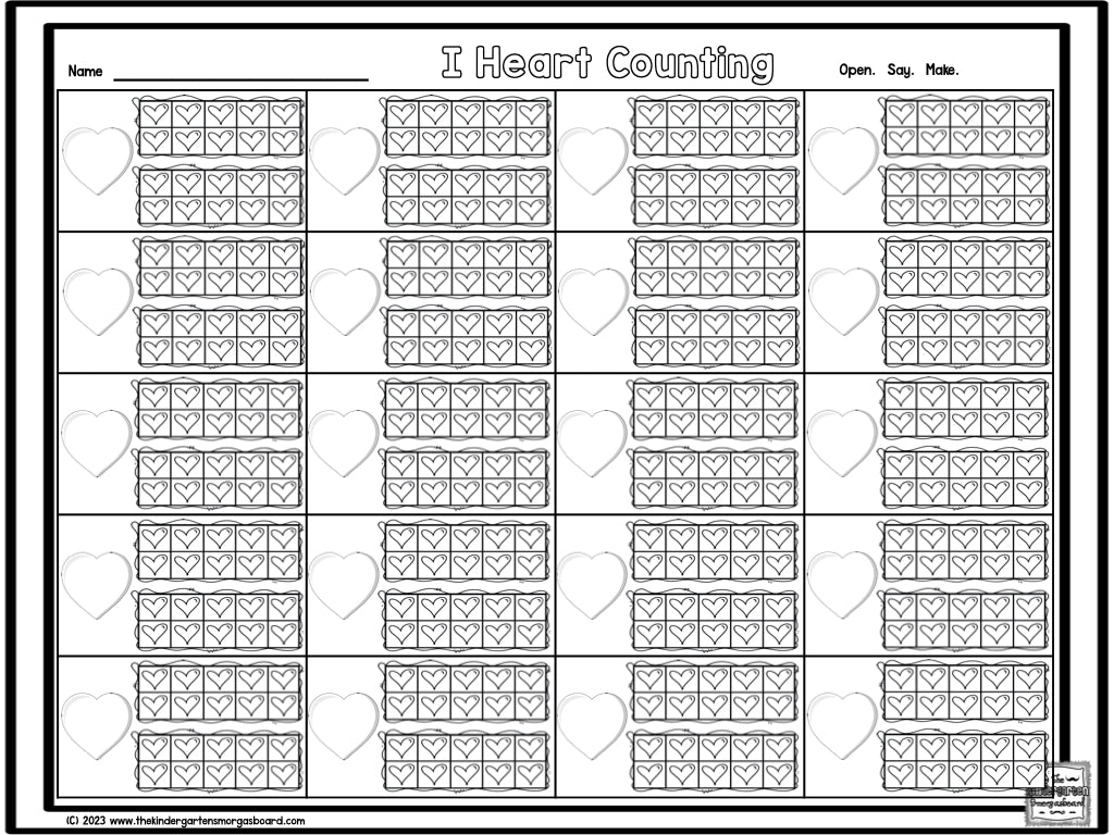 I Heart Counting Freebie