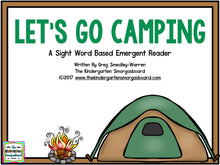 Let's Go Camping! Emergent Reader