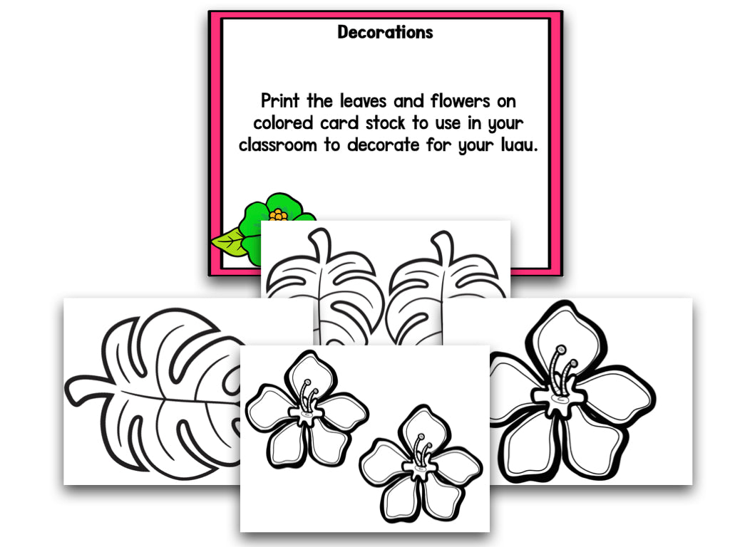 Luau Activities & Materials