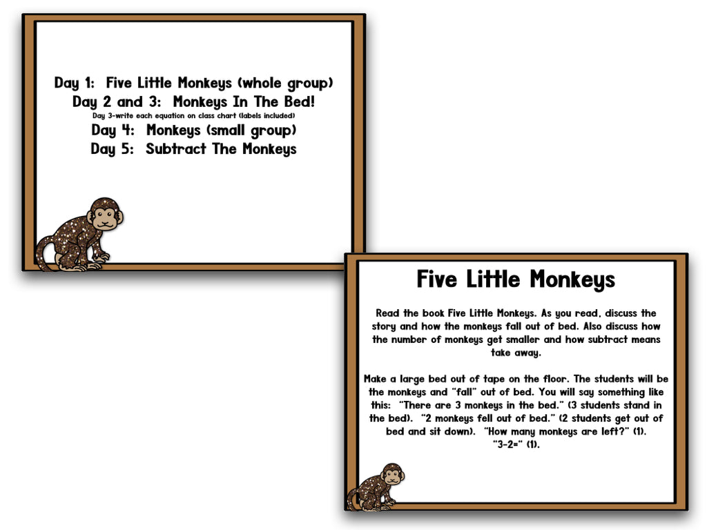 Math It Up! Subtracting Monkeys