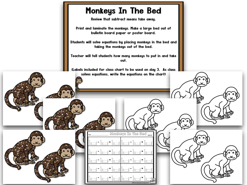 Math It Up! Subtracting Monkeys