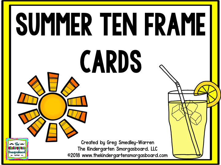 Summer Ten Frame Cards