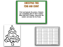 Christmas Tree Blackline Math and Literacy Centers