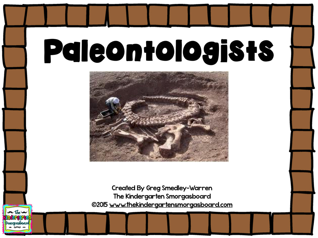 Paleontologists Emergent Reader