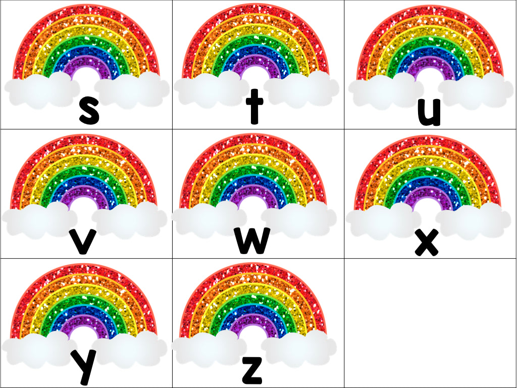 Rainbow Letters & Sounds Freebie